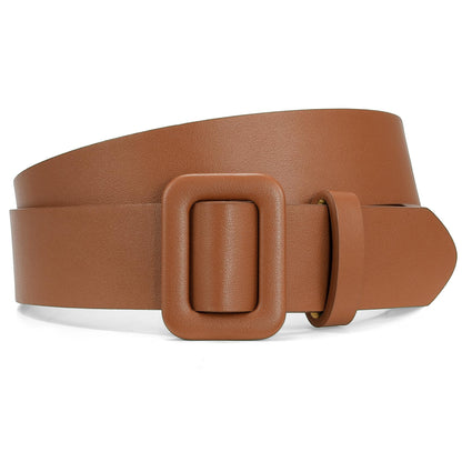 HOTWHIPPY Women Leather Belt Candy Color Ladies Fashion Waist Belt for Jeans Pants Dresses