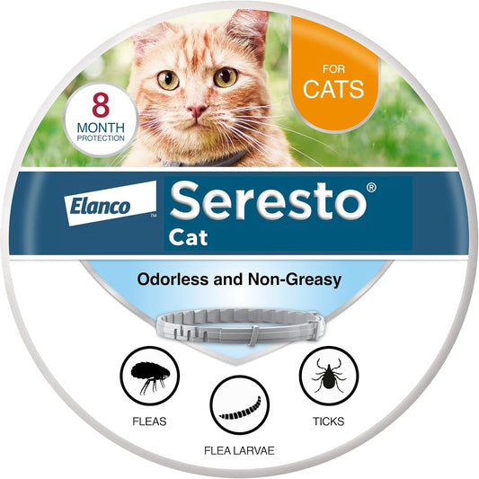 HOTSeresto Cat Vet-Recommended Flea & Tick Treatment & Prevention Collar for Cats | 8 Months Protection