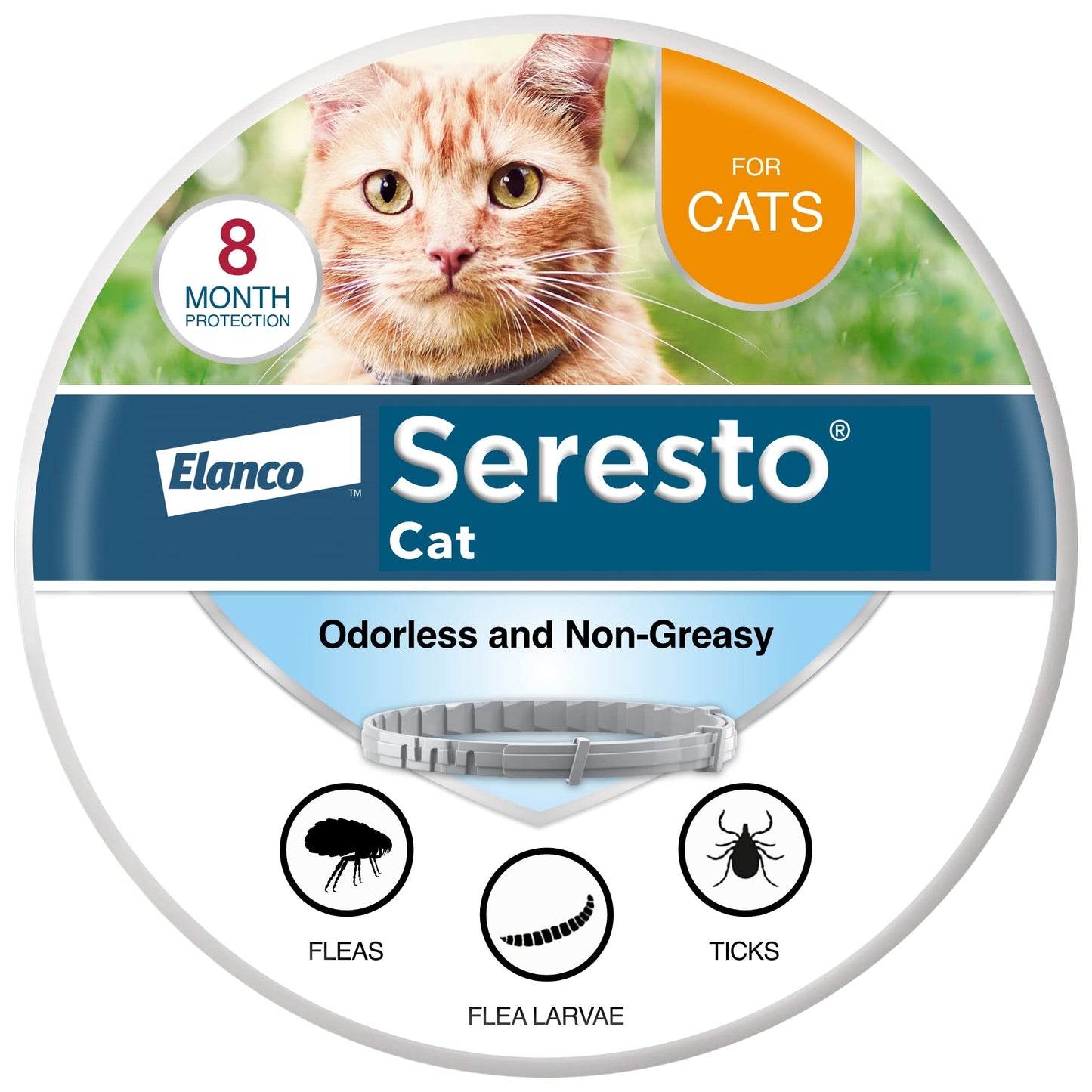 HOTSeresto Cat Vet-Recommended Flea & Tick Treatment & Prevention Collar for Cats | 8 Months Protection