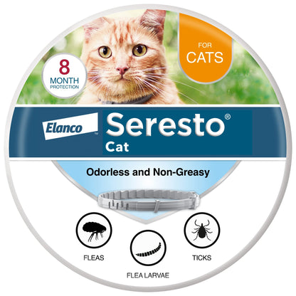 HOTSeresto Cat Vet-Recommended Flea & Tick Treatment & Prevention Collar for Cats | 8 Months Protection
