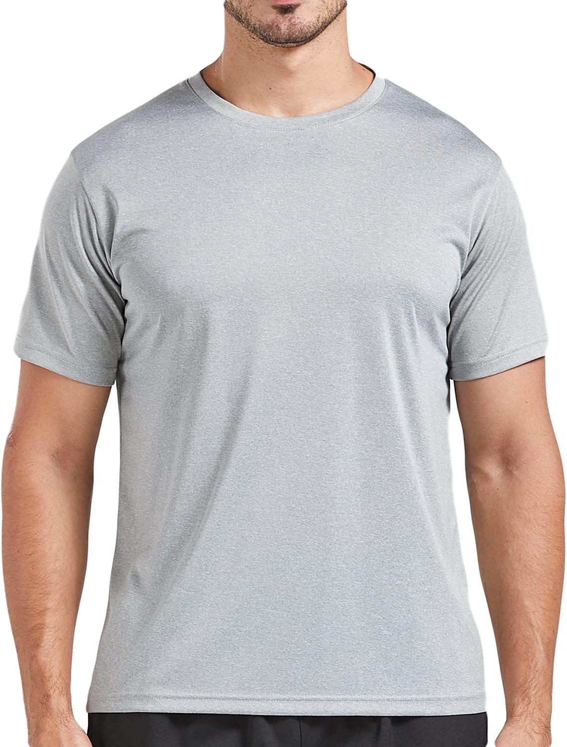HOT5 Pack Men's Dry Fit T Shirts Athletic Running Gym Workout Short Sleeve Tee Shirts for Men