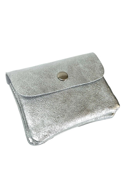 HOTSmall Women's Wallet in Genuine Italian Leather (Black)