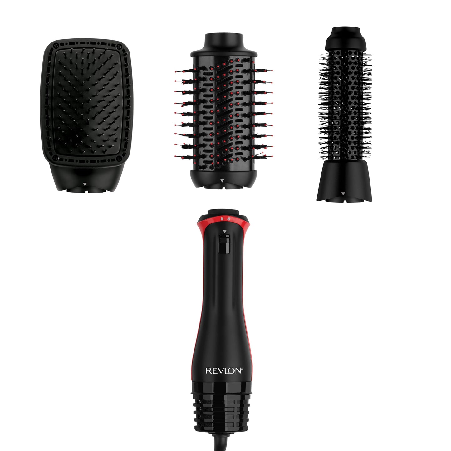 HOTREVLON One-Step Volumizer Hair Dryer and Styler – Easy Salon-Style Blowouts – Less Frizz, More Shine, and Reduced Heat Damage, for All Hair Types and Lengths (Black)