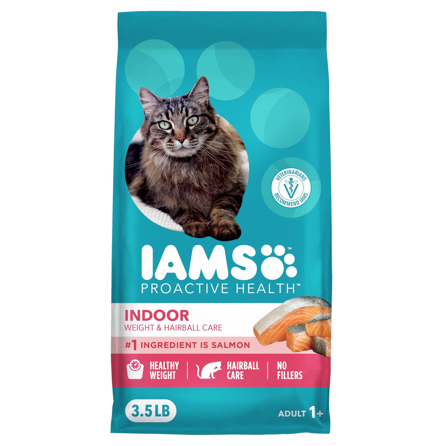 HOTIAMS Proactive Health Indoor Dry Cat Food, Chicken & Turkey, 7 lb | Vet-recommended, Real Chicken #1 Ingredient, Proprietary Fiber Blend, Prebiotics for Healthy Digestion, Hairball Control
