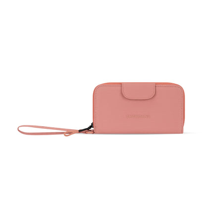 HOTSherpani Tulum, Nylon Zip Around Wallet, Wristlet, Purse with Card Holder Organizer for Women | Lightweight Wallet with Clear ID Window, Small Pouch, Card Cash Holder Organizer, RFID Protection, Clutch for Travel Gift