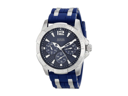 HOTGuess Iconic Blue Stainless Steel Stain Resistant Silicone Watch