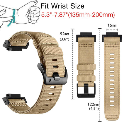 HOTAbanen Rugged Nylon Watch Band for Casio gshock DW-5600/8900, Adjustable Sports Wrist Strap for GA-100/GW-B5600/GB-5600 /GW-6900