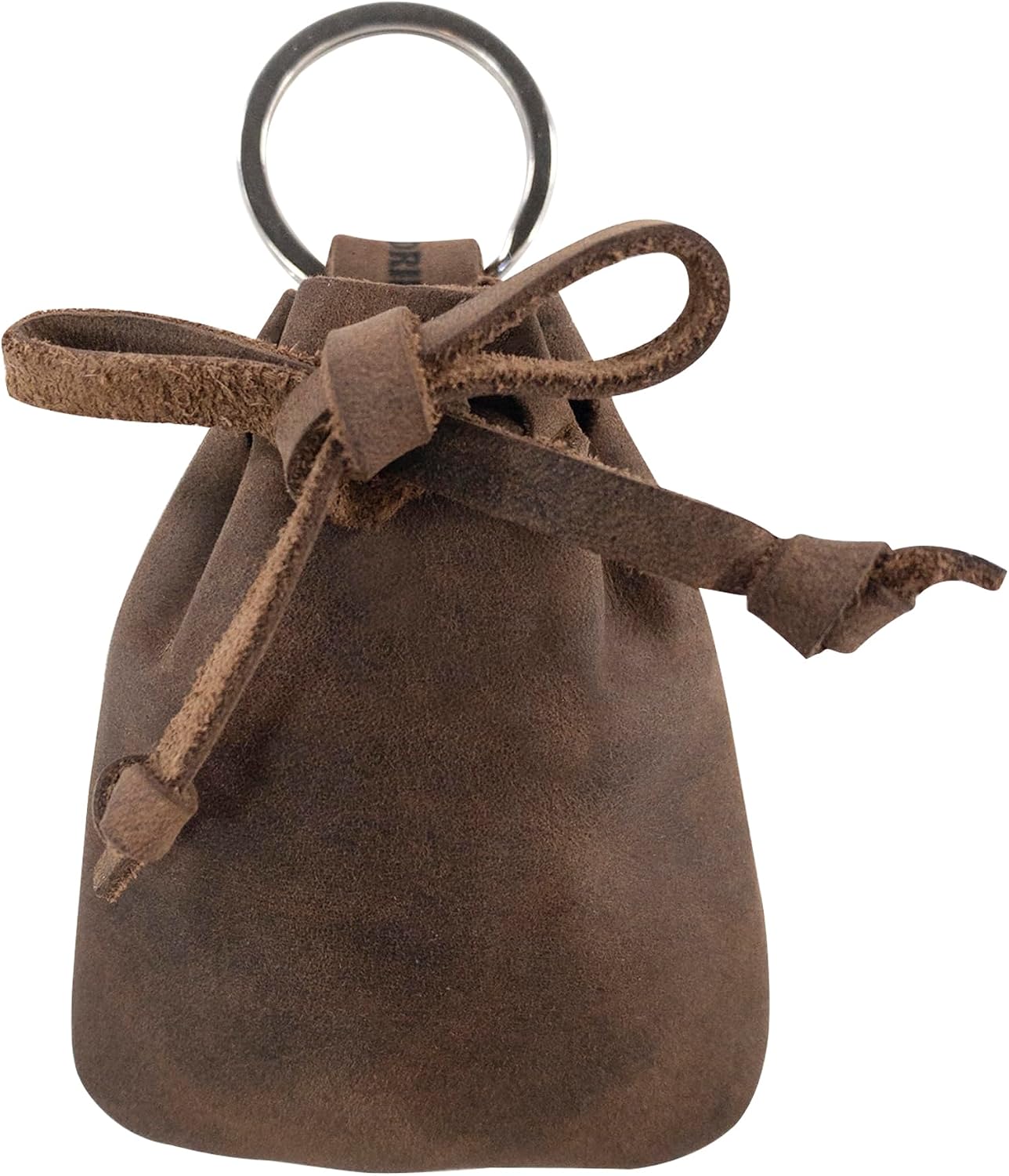 HOTHide & Drink, Mini Medieval Pouch Keychain, Tiny Bag with Keyring, Coin Organizer, Coin Pouch, Full Grain Leather, Handmade