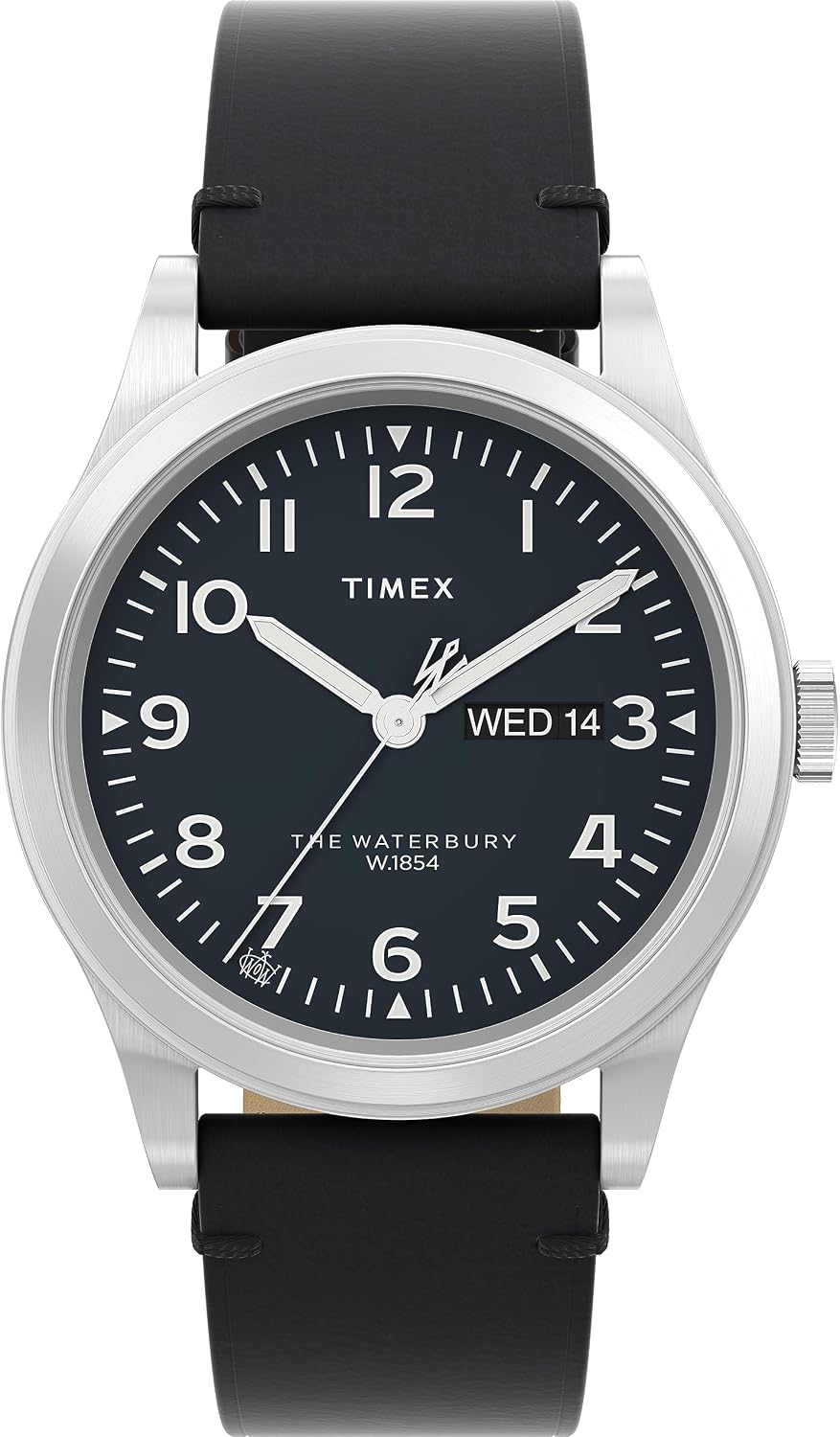 HOTTimex Waterbury 39mm Men’s Analog Watch | Durable Stainless Steel Case | Day and Date Window | Durable Design | 100M Water Resistance