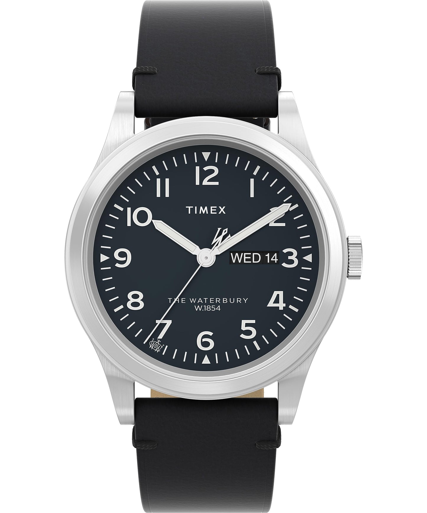 HOTTimex Waterbury 39mm Men’s Analog Watch | Durable Stainless Steel Case | Day and Date Window | Durable Design | 100M Water Resistance
