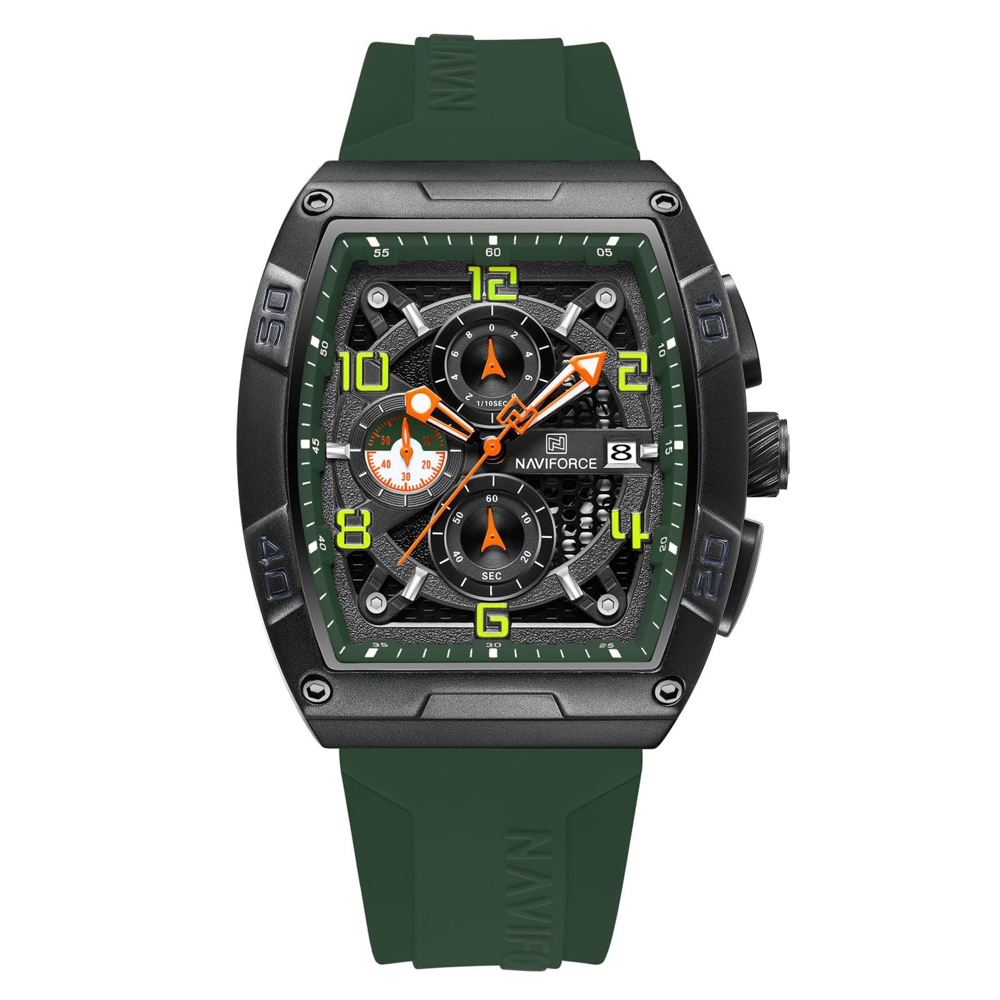 HOTNAVIFORCE Men Quartz Watch Auto Date Week Business Dress Analog Wrist Watches