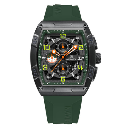 HOTNAVIFORCE Men Quartz Watch Auto Date Week Business Dress Analog Wrist Watches