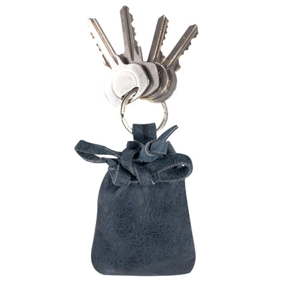 HOTHide & Drink, Mini Medieval Pouch Keychain, Tiny Bag with Keyring, Coin Organizer, Coin Pouch, Full Grain Leather, Handmade