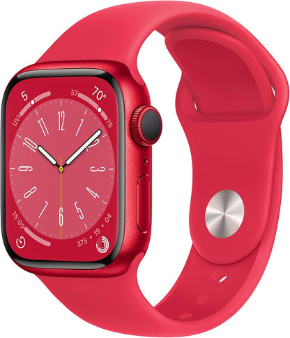 HOTApple Watch Series 8 (GPS, 45mm) Midnight Aluminum Case with Midnight Sport Band (Renewed Premium)