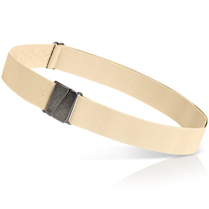 HOTONE-BELT No Show Invisible Elastic Belts for Women & Men 1.30" inch adjustable Non Slip Zero Bulk. Designed in USA.