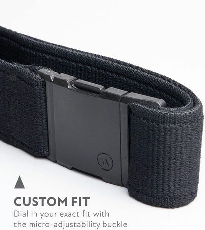 HOTArcade Belts A2 Slim Adventure Belt: Heavy Duty Stretch, Metal Free Buckle