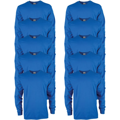 HOTGildan Adult Ultra Cotton Long Sleeve T-Shirt, Style G2400, Multipack