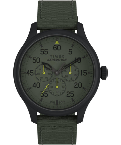 HOTTimex Expedition Field Chronograph 43mm Men’s Analog Watch | INDIGLO Backlight | Durable Comfortable Adjustable Strap | Rugged Outdoor Watch | 100M Water Resistance