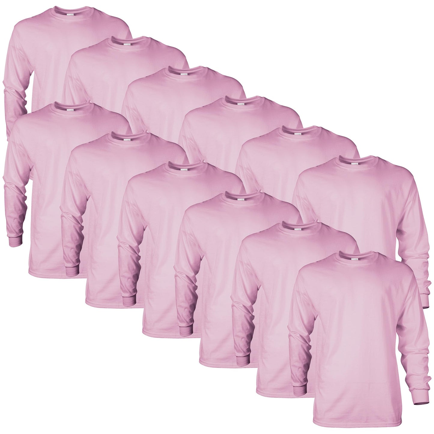 HOTGildan Adult Ultra Cotton Long Sleeve T-Shirt, Style G2400, Multipack
