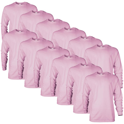 HOTGildan Adult Ultra Cotton Long Sleeve T-Shirt, Style G2400, Multipack