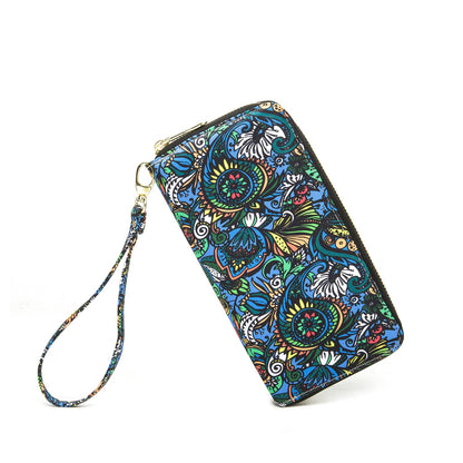 HOTWomen Wallet Card RFID For Womens Holder Blocking Credit Small Zipper Purse Pocket Bifold Slim Coin ID Ladies Wristlet Clutch Large Capacity Window Case Travel Zip Women's