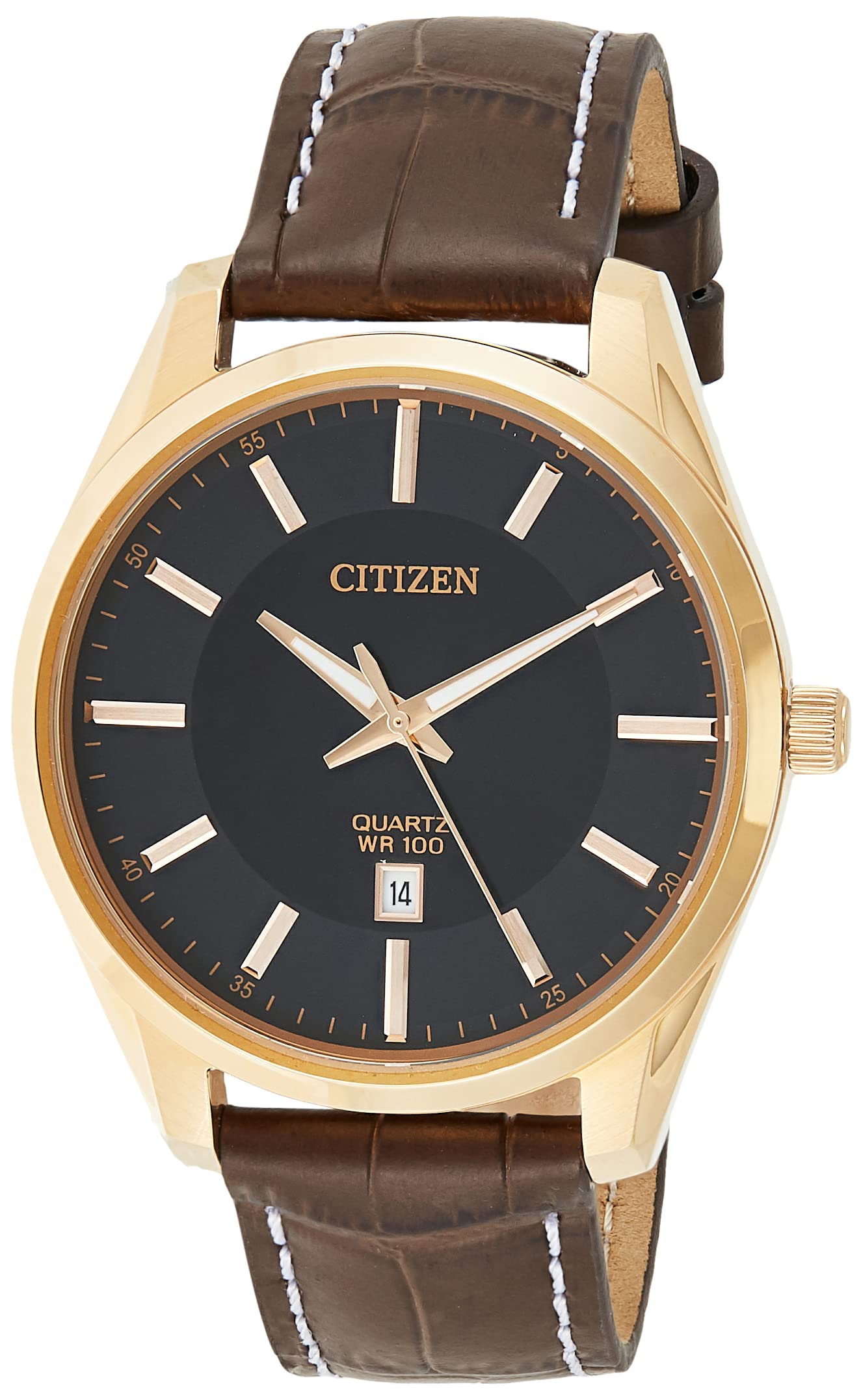 HOTCitizen Quartz Mens Watch, Stainless Steel, Classic