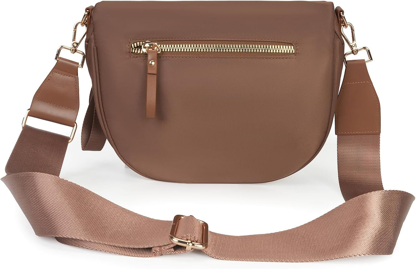 HOTFEIBOON Spacious Nylon Crossbody Bag Bum Bag Handbags Wallets Purses Trendy Shoulder Bag for Women