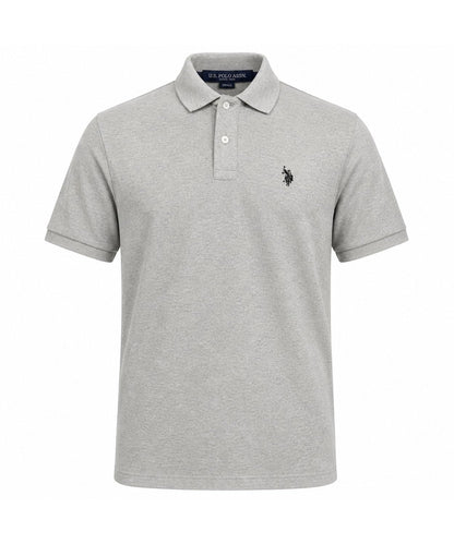 HOTU.S. Polo Assn. Men's Classic Polo Shirt, Two-Button Closure Pique Polo Shirt, Summer Fashion Golf Shirt | Two-Button Closure Pique Polo Shirt, Summer Fashion Golf Shirt