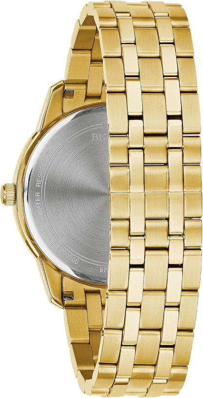 HOTBulova Men's Classic Diamond Sutton 3-Hand Quartz Watch, 40mm