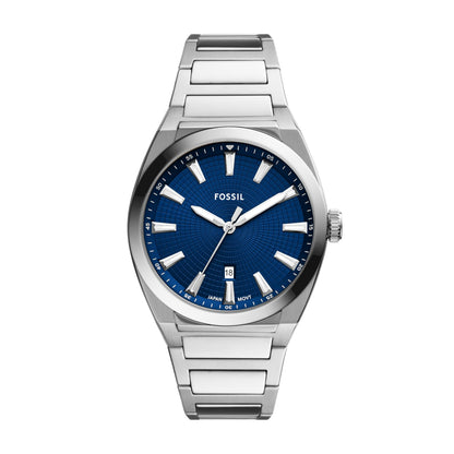 HOTFossil Men's Everett Quartz Stainless Steel Watch, Three-Hand Watch for Men