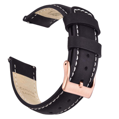 HOTRitche Christmas Gift Quick Release Leather Watch Bands Genuine Watch Straps for Men Women Top Grain Leather Watch Strap, White Elephant Gifts, Stocking Stuffers for Men, Father's Day gifts