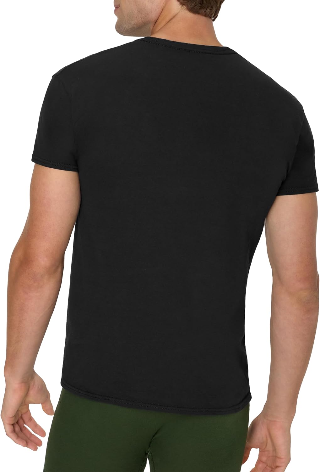 HOTHanes Men's Pocket T-Shirt Pack, 6-Pack, Cool & Breathable Cotton Tees, Stay-Tucked Undershirts for Men
