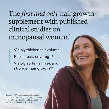 HOTNutrafol Women's Balance Hair Growth Supplements, Ages 45 and Up, Clinically Proven for Visibly Thicker Hair and Scalp Coverage in 3-6 Months, Dermatologist Recommended - 1 Month Supply Refill Pouch