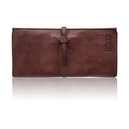HOTWallets for Women Genuine Leather Card Organizer Dip Dye Coin Purse Ladies Ultrathin Wallets