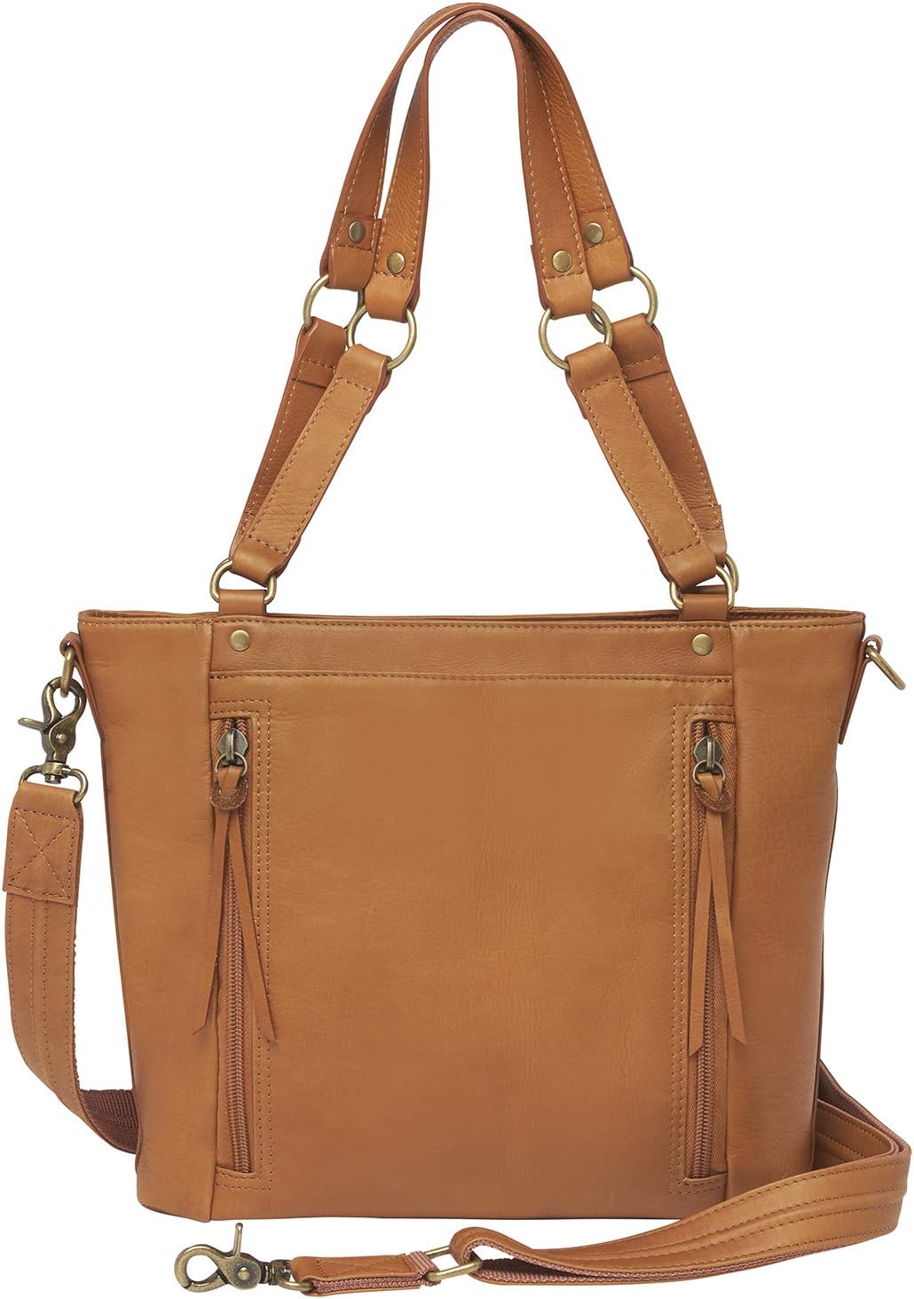 HOTGTM Gun Tote'n Mama Cowhide Conceal Carry Purse, tan, One Size