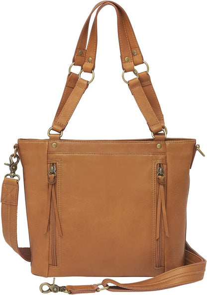 HOTGTM Gun Tote'n Mama Cowhide Conceal Carry Purse, tan, One Size