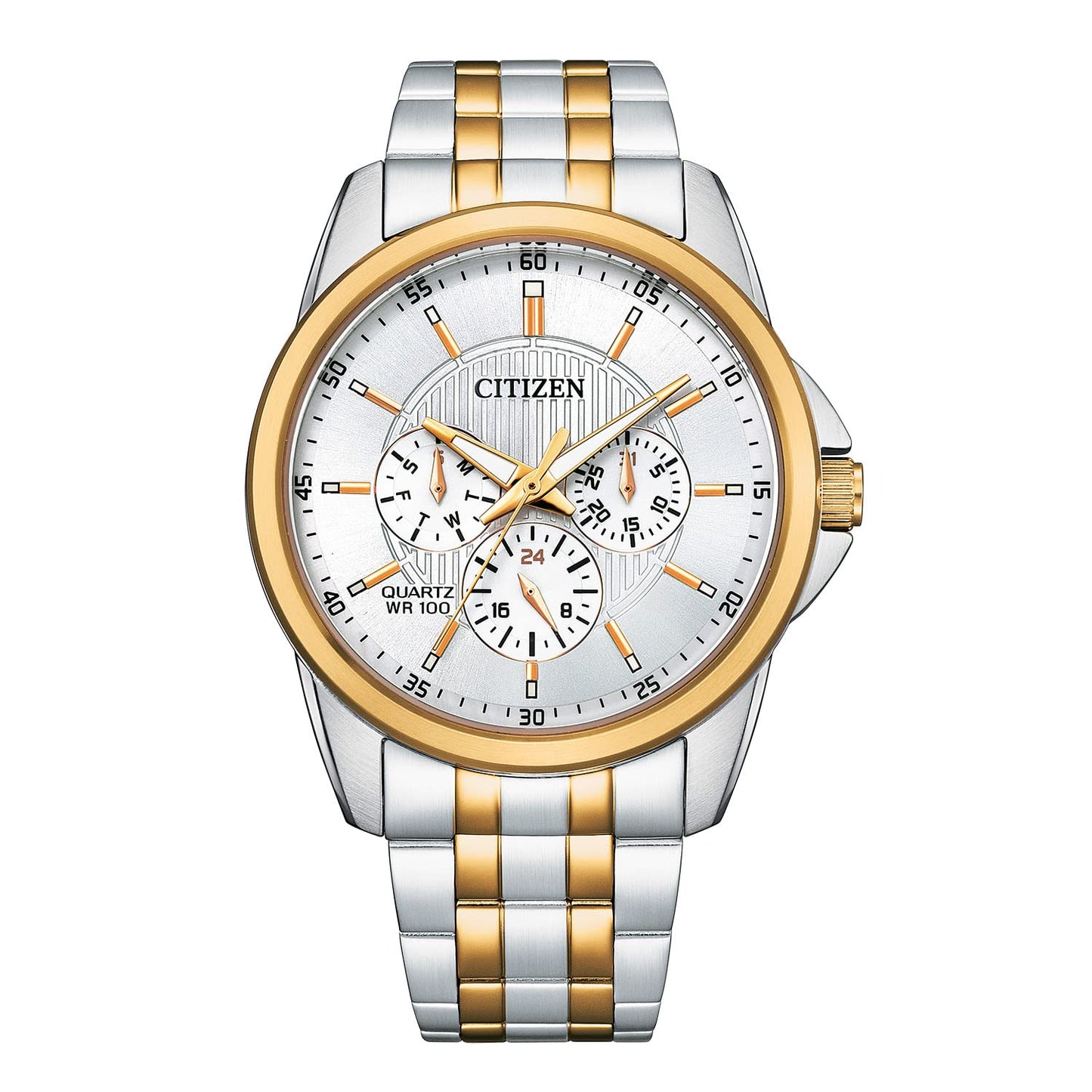HOTCitizen Quartz Mens Watch, Stainless Steel, Classic