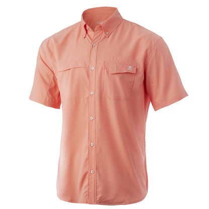 HOTHUK Men's Tide Point Kc Scott Original Artwork Short Sleeve Shirt, Fishing Button Down