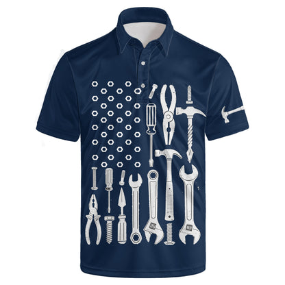 HOTGolf Polos for Men Funny Moisture Wicking Golf Shirts Performance Quick-Dry Polo Shirts Short Sleeve
