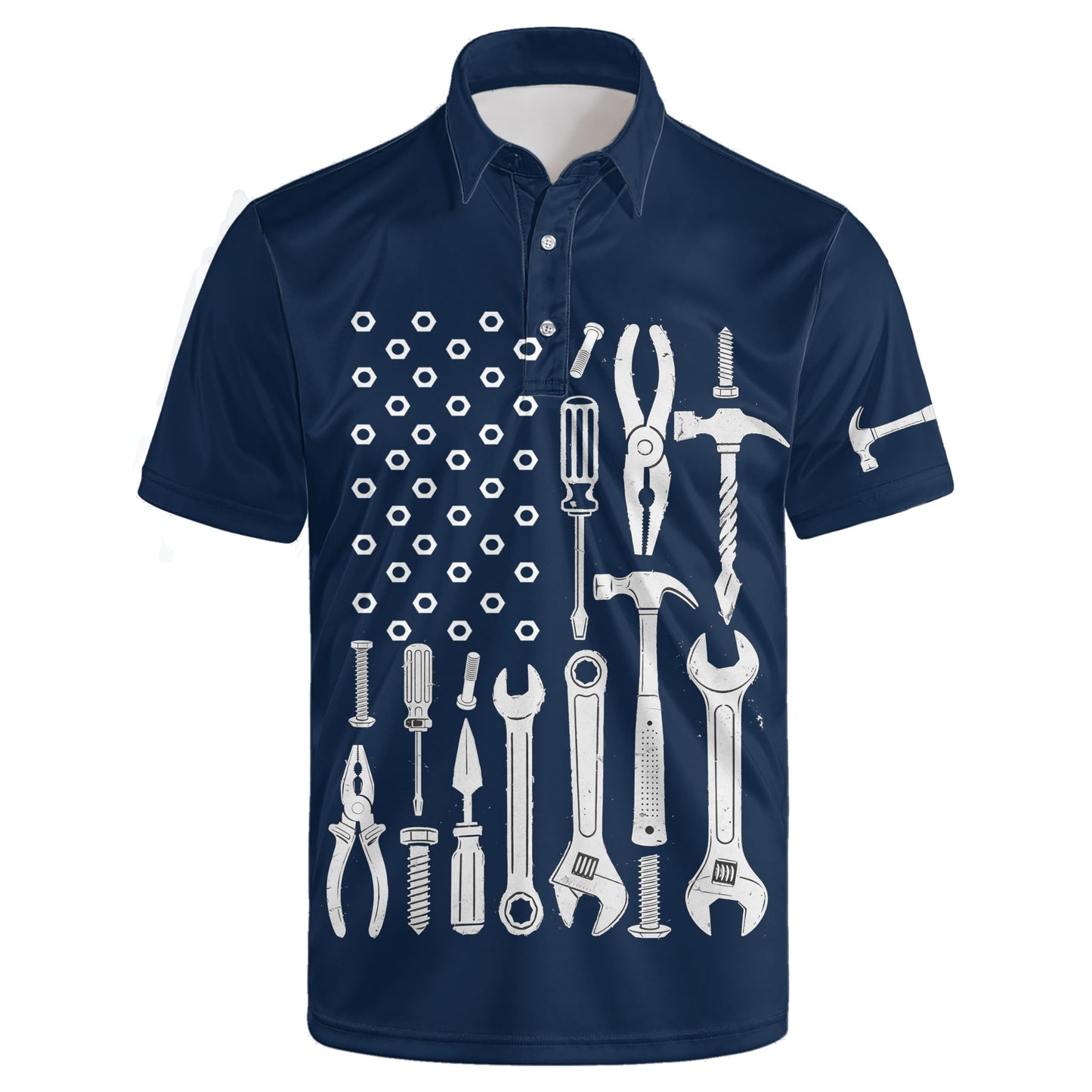 HOTGolf Polos for Men Funny Moisture Wicking Golf Shirts Performance Quick-Dry Polo Shirts Short Sleeve