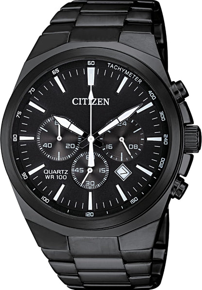 HOTCitizen Quartz Mens Watch, Stainless Steel, Classic
