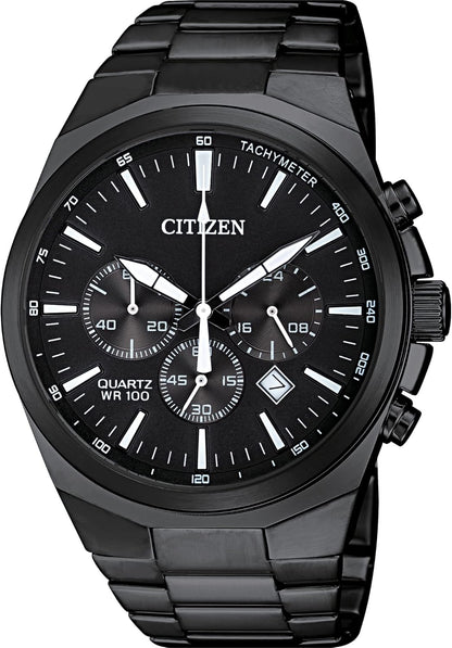 HOTCitizen Quartz Mens Watch, Stainless Steel, Classic