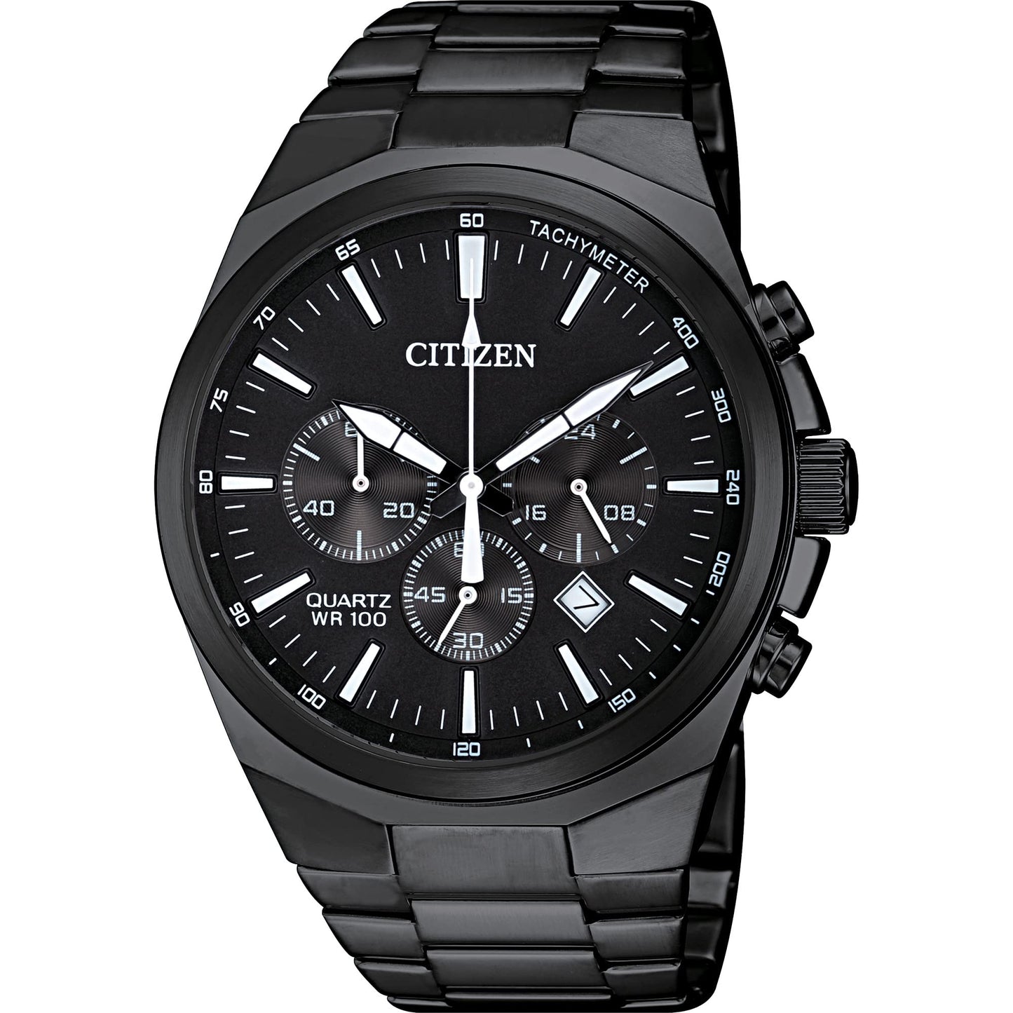 HOTCitizen Quartz Mens Watch, Stainless Steel, Classic
