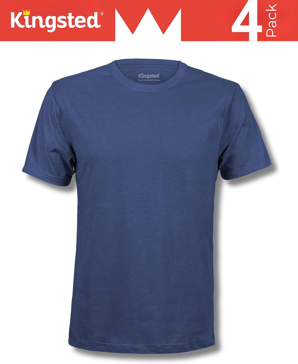 HOTKingsted T-Shirts for Men Pack - Royally Comfortable - Super Soft Premium Fabric - Well-Crafted Classic Tee
