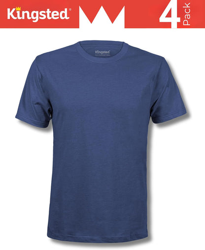 HOTKingsted T-Shirts for Men Pack - Royally Comfortable - Super Soft Premium Fabric - Well-Crafted Classic Tee