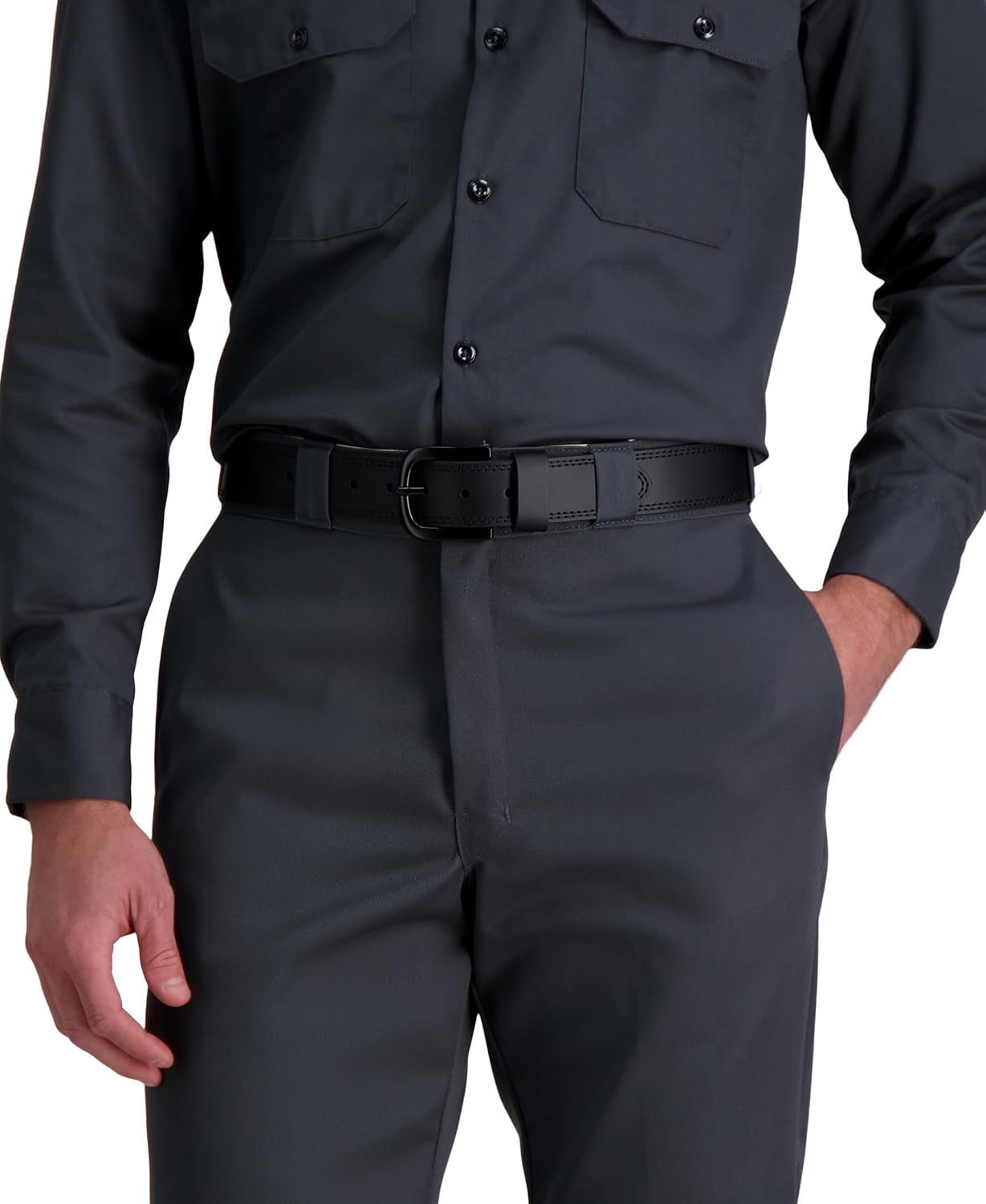 HOTDickies Men's Genuine Leather Work Casual Belt