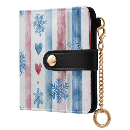 HOTElegant Peonies and Irises Rfid Women Wallet 1 Pack Cute Coin Purse PU Leather Small Wallets Credit Card Holder Bifold Zipper Thin Travel Wallet for Female Ladies Teen Girls Girly