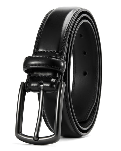 HOTCHAOREN Mens Belts Leather Gift for Men - Ideal Match for Mens Dress Shoes