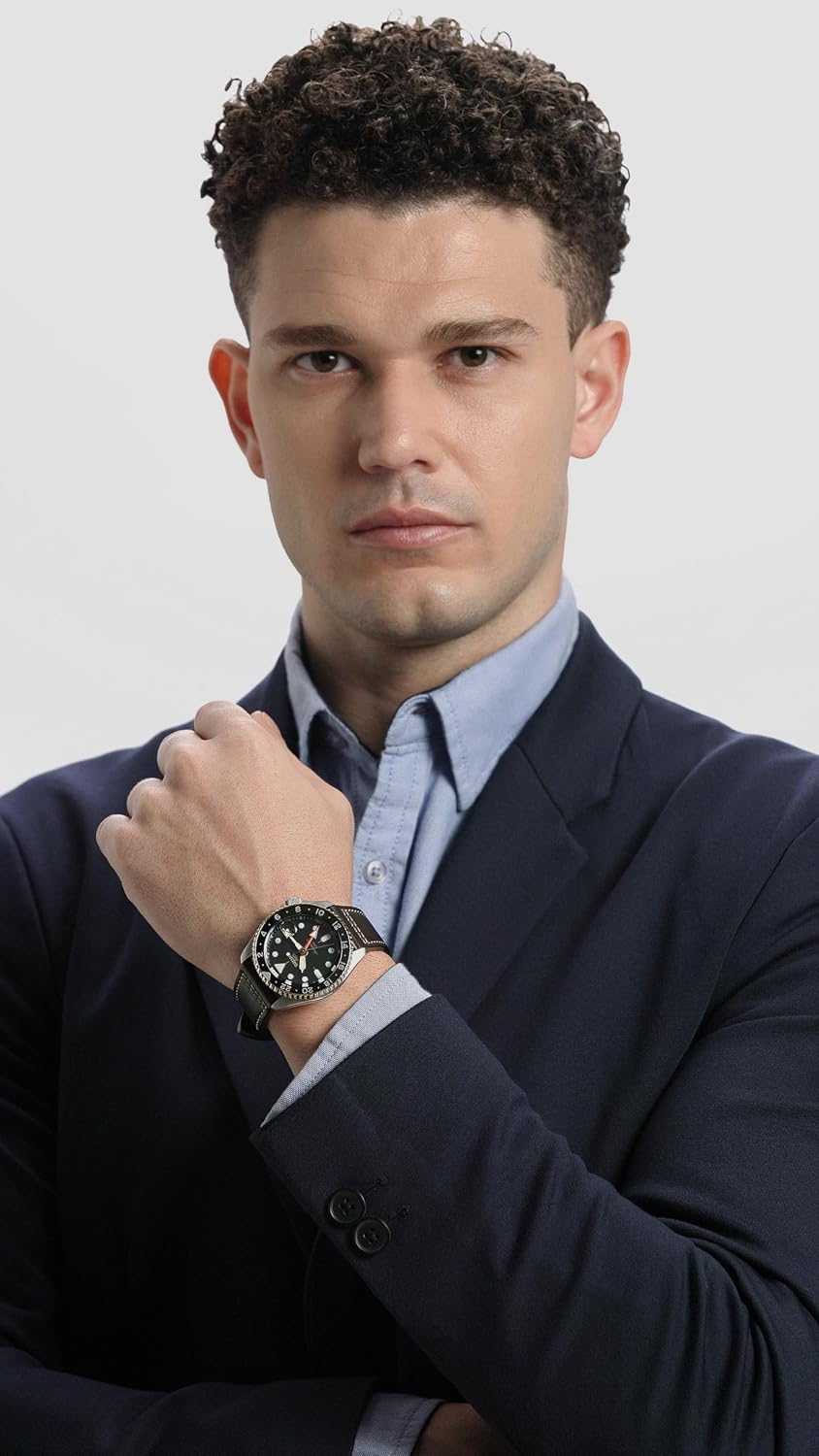 HOTSEIKO 5 Sports SKX GMT Automatic Black Dial Men's Watch SSK036