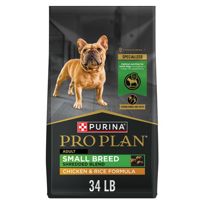 HOTPurina Pro Plan Small Breed Dog Food With Probiotics for Dogs, Shredded Blend Chicken & Rice Formula - 6 lb. Bag